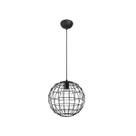 Lustre Pendente Avant Terra Aço 1xE-27 Preto Fosco