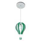 Lustre Pendente Balão Verde quarto infantil / bebê