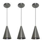 Lustre pendente Balcão cozinha Alumínio 03 un