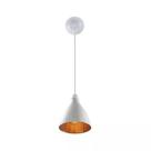 Lustre Pendente Balcão Cozinha Americana Preto ou Branco Cobre
