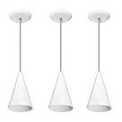 Lustre pendente Balcão cozinha Branco 03 un