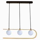 Lustre Pendente Beat 68x12cm18cm 3x75W G9 HL024 Bella Iluminação