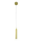Lustre Pendente Beer Tubo Led 3000K Dourado Usina