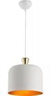 Lustre Pendente Bell Branco Brilho Alumínio 28Cm Avant