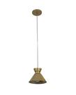 Lustre Pendente Bell Cone Industrial Dourado 707