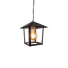 Lustre Pendente Blumenau Colonial Nina Quadrado Vidro Liso E27 Bivolt