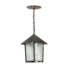 Lustre Pendente Blumenau Colonial Quadrado Vidro Pontilhado Cobre E27 Bivolt