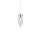 Lustre Pendente Blumenau Cristal Light Dourado G9 Bivolt