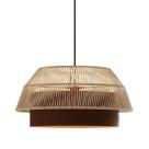 Lustre Pendente Blumenau Gaia Macramê 50cm E27 Bivolt