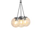 Lustre Pendente Blumenau Globb 3 Âmbar E27 Bivolt Lustre Pendente Blumenau Globb 3 Âmbar E27 Bivolt