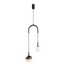Lustre Pendente Blumenau Macadâmia Duplo G9 Bivolt Preto