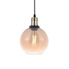 Lustre Pendente Blumenau Vintage Globo Âmbar E27 Bivolt Lustre Pendente Blumenau Vintage Globo Âmbar E27 Bivolt