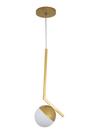 Lustre Pendente Bola 12cm Globo Dourado 271