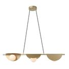Lustre Pendente Cacau de Metal e Vidro Bella Iluminação