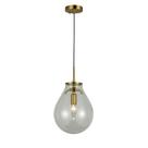 Lustre Pendente Caju Transparente Bulbo Max 40w