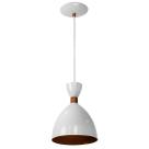 Lustre Pendente Califórnia De Alumínio Branco Com Cobre Lustre Pendente Califórnia De Alumínio Branco Com Cobre