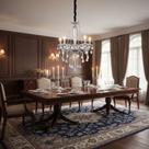 Lustre Pendente Candelabro 5 Braços Cristal Maria Tereza