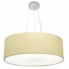 Lustre Pendente Cilíndrico Md-4010 Cúpula em Tecido 60x21cm Algodão Crú - Bivolt Lustre Pendente Cilíndrico Md-4010 Cúpula em Tecido 60x21cm Algodão Crú - Bivolt