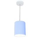 Lustre Pendente Cilíndrico Vivare Md-4012 Cúpula em Tecido 18x25cm - Bivolt