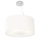 Lustre Pendente Cilíndrico Vivare Md-4189 Cúpula em Tecido 50x30cm - Bivolt