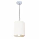 Lustre Pendente Cilíndrico Vivare Md-4200 Cúpula em Tecido 14x15cm - Bivolt