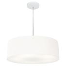 Lustre Pendente Cilíndrico Vivare Md-4217 Cúpula em Tecido 50x15cm - Bivolt