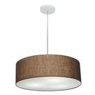 Lustre Pendente Cilíndrico Vivare Md-4254 Cúpula em Tecido 45x15cm - Bivolt