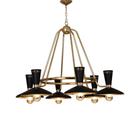 Lustre Pendente Clássico Pier em Metal para Sala Hall e Quarto 80cm
