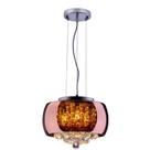 Lustre Pendente Cobre com Cristais 28cm 3E14