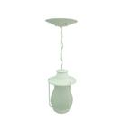 Lustre Pendente Colonial Antigo Vidro Fosco Tupã Branco