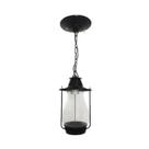 Lustre Pendente Colonial Antigo Vidro Transparente Tupã Preto