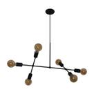 Lustre Pendente Com 6 Braços Ideal Mesa De Jantar Retangular