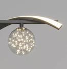 Lustre Pendente Com Globo Moderno Em Led 3 Em 1