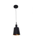 Lustre Pendente Cone Industrial Preto e Cobre 119