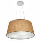 Lustre Pendente Cone Md-4048 Cúpula em Tecido 21/50x40cm Palha - Bivolt Lustre Pendente Cone Md-4048 Cúpula em Tecido 21/50x40cm Palha - Bivolt