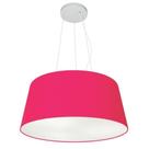 Lustre Pendente Cone Md-4048 Cúpula em Tecido 21/50x40cm Rosa Pink - Bivolt Lustre Pendente Cone Md-4048 Cúpula em Tecido 21/50x40cm Rosa Pink - Bivolt