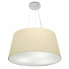 Lustre Pendente Cone Md-4063 Cúpula em Tecido 30/60x50cm Algodão Crú - Bivolt