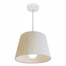 Lustre Pendente Cone Vivare Md-4240 Cúpula em Tecido 30/40x30cm - Bivolt
