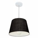 Lustre Pendente Cone Vivare Md-4240 Cúpula em Tecido 30/40x30cm - Bivolt Lustre Pendente Cone Vivare Md-4240 Cúpula em Tecido 30/40x30cm - Bivolt