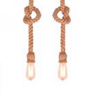 Lustre Pendente Corda Nordecor para 1 Lâmpada E27 Bivolt