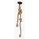 Lustre Pendente Corda para 2 Lâmpadas E27 Bivolt