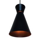 Lustre Pendente Cozinha Gourmet Luxio Grande Preto Cobre