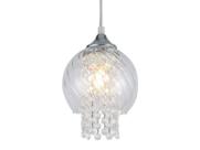 Lustre Pendente Cristal Diana Elisabeth Transparente E27 Bivolt Taschibra