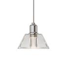 Lustre Pendente Cristal Pingente Triangular Soquete G9 Vidro Cromado