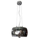 Lustre Pendente Cromado com Cristais 28cm 3E14