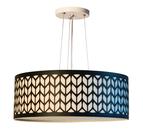 Lustre Pendente Cúpula Recorte Preto 40X15 2E27 Bivolt