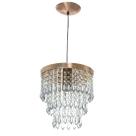 Lustre Pendente De Cristal Acrílico Manucrillic Cobre. Lustre Pendente De Cristal Acrílico Manucrillic Cobre.