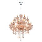Lustre Pendente de Cristal Candelabro Maria Tereza Nice 18 lâmpadas E14 Bivolt