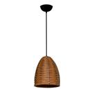 Lustre Pendente De Junco Modelo Sino - Cor Areia - Ideal Para Chacara / Sitio
