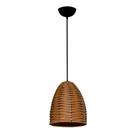 Lustre Pendente De Junco Modelo Sino - Cor Areia - Ideal Para Chacara / Sitio